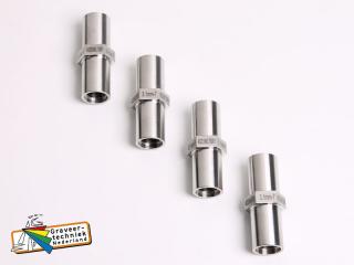 Metalen bus, tekst gelaserd